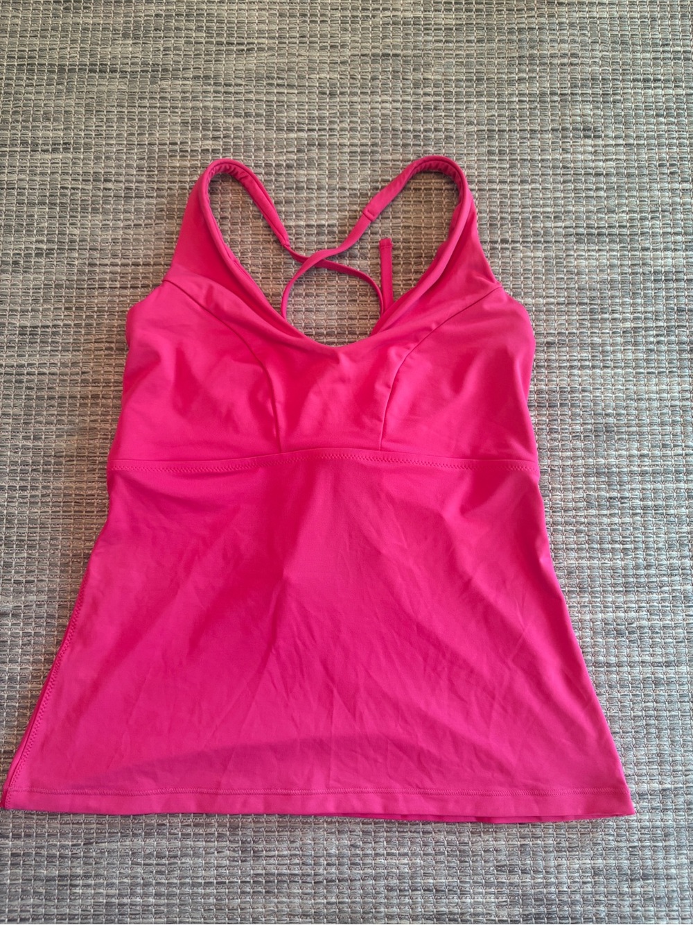 Athleta Pink Strappy Back Tankini
